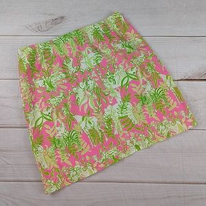 Lilly Pulitzer Animal Print Skirt Size 10